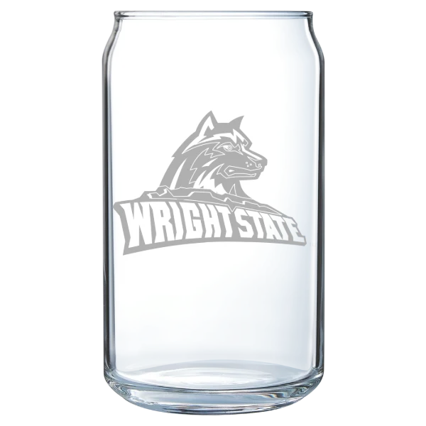 Wright State University Polar Camel 16 oz. Can Glass