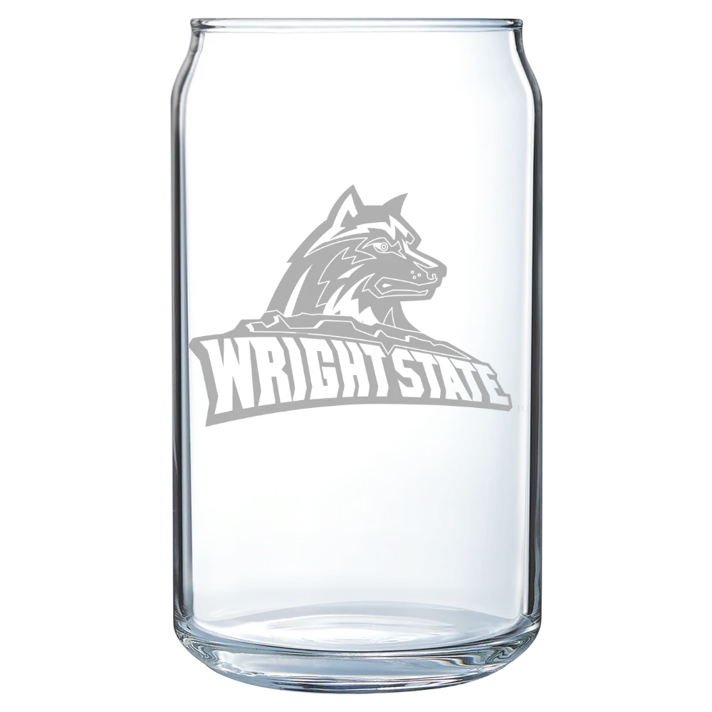 Wright State University Polar Camel 16 oz. Can Glass