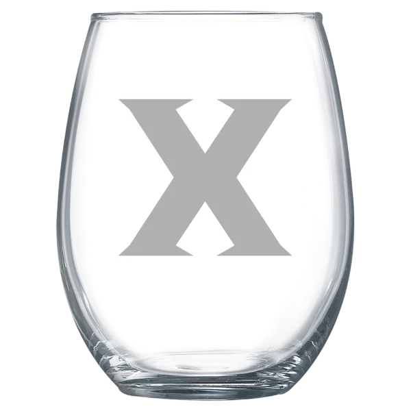 Xavier University Polar Camel 15 oz. Stemless Wine Glass