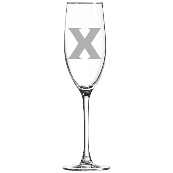Xavier University Polar Camel 8 oz. Champagne Flute