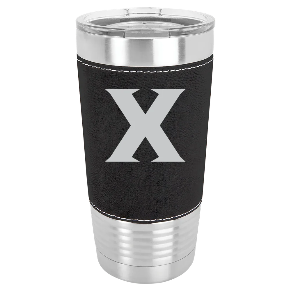 Xavier University Polar Camel 20 oz. Leatherette Grip Tumbler with Standard Lid