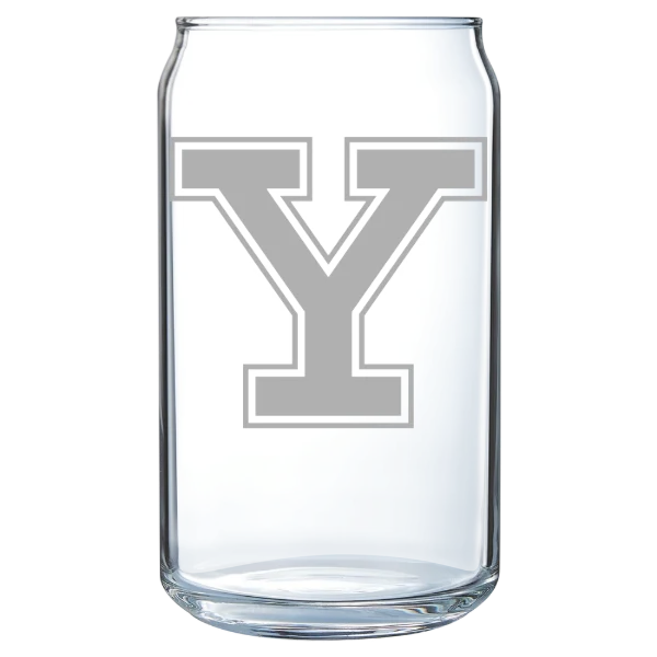 Yale University Polar Camel 16 oz. Can Glass