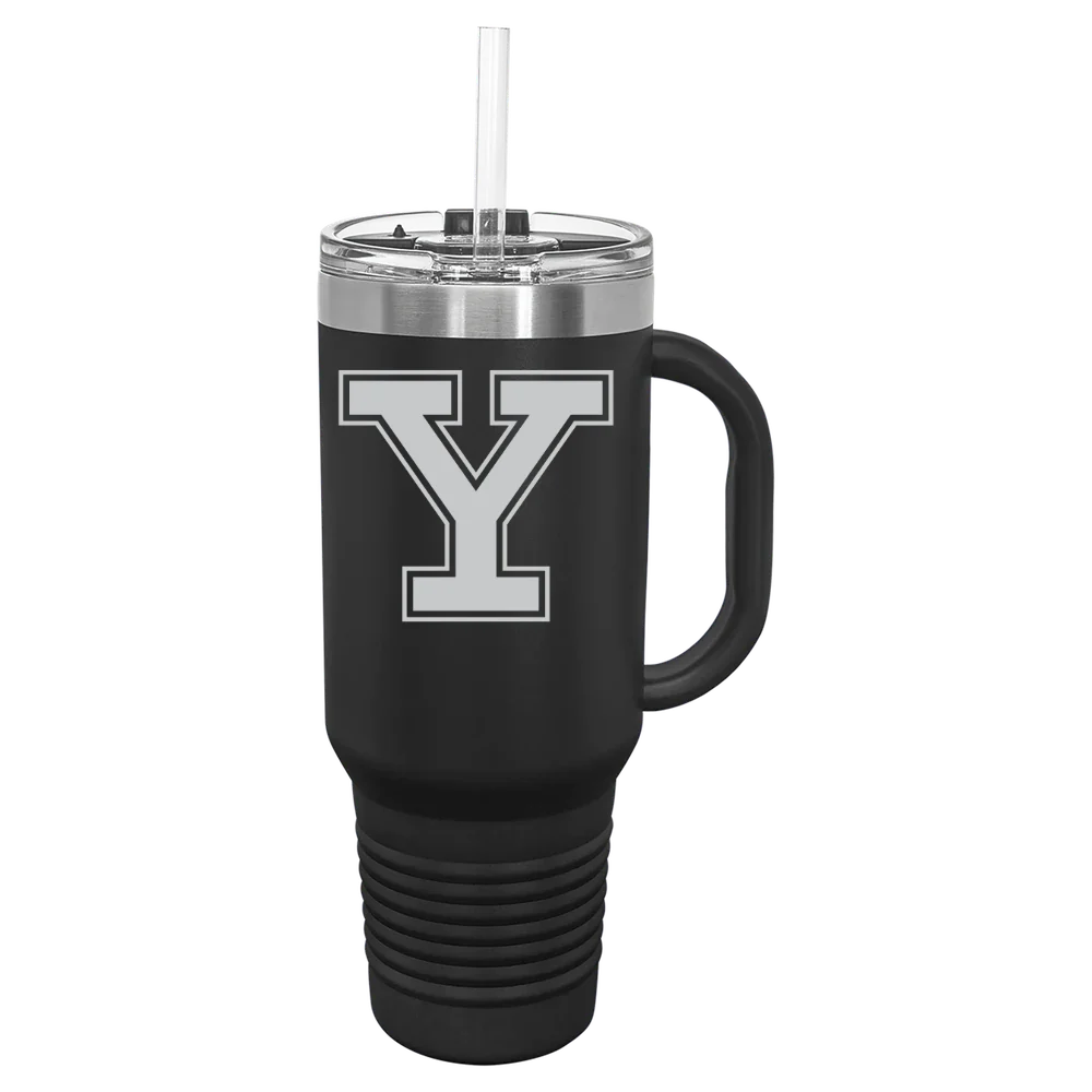 Yale University Polar Camel 40 oz. Travel Mug with Snap Lid & Straw