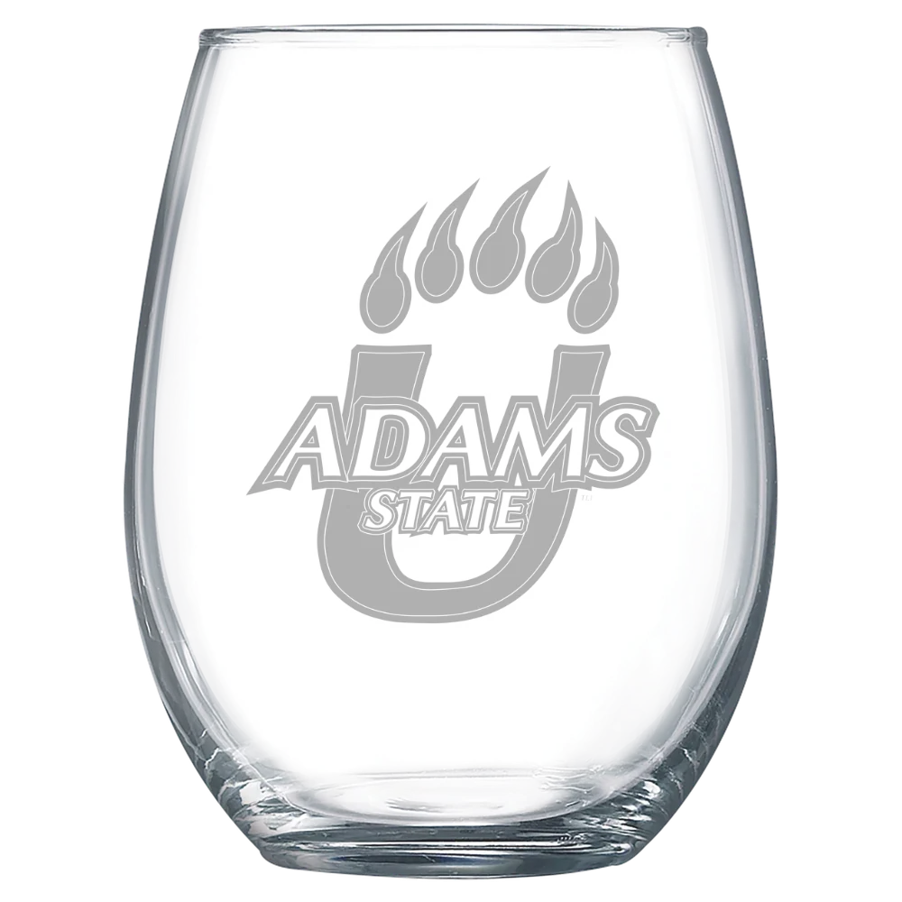 Adams State University Polar Camel 15 oz. Stemless Wine Glass