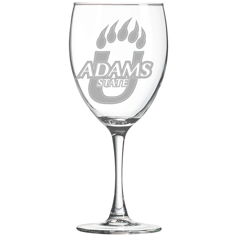 Adams State University Polar Camel 10 1/2 oz. Wine Glass