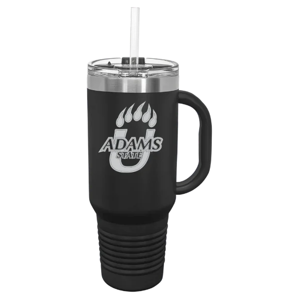 Adams State University Polar Camel 40 oz. Travel Mug with Snap Lid & Straw