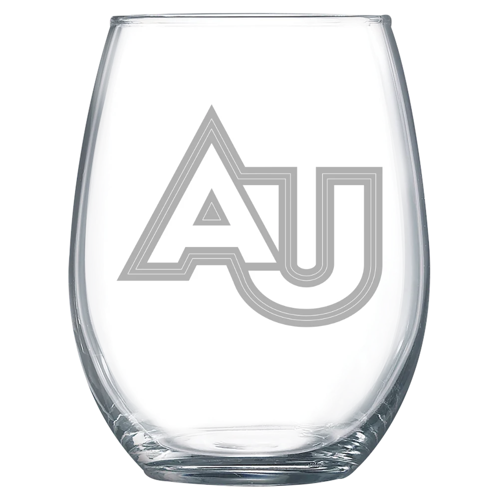 Adelphi University Polar Camel 15 oz. Stemless Wine Glass