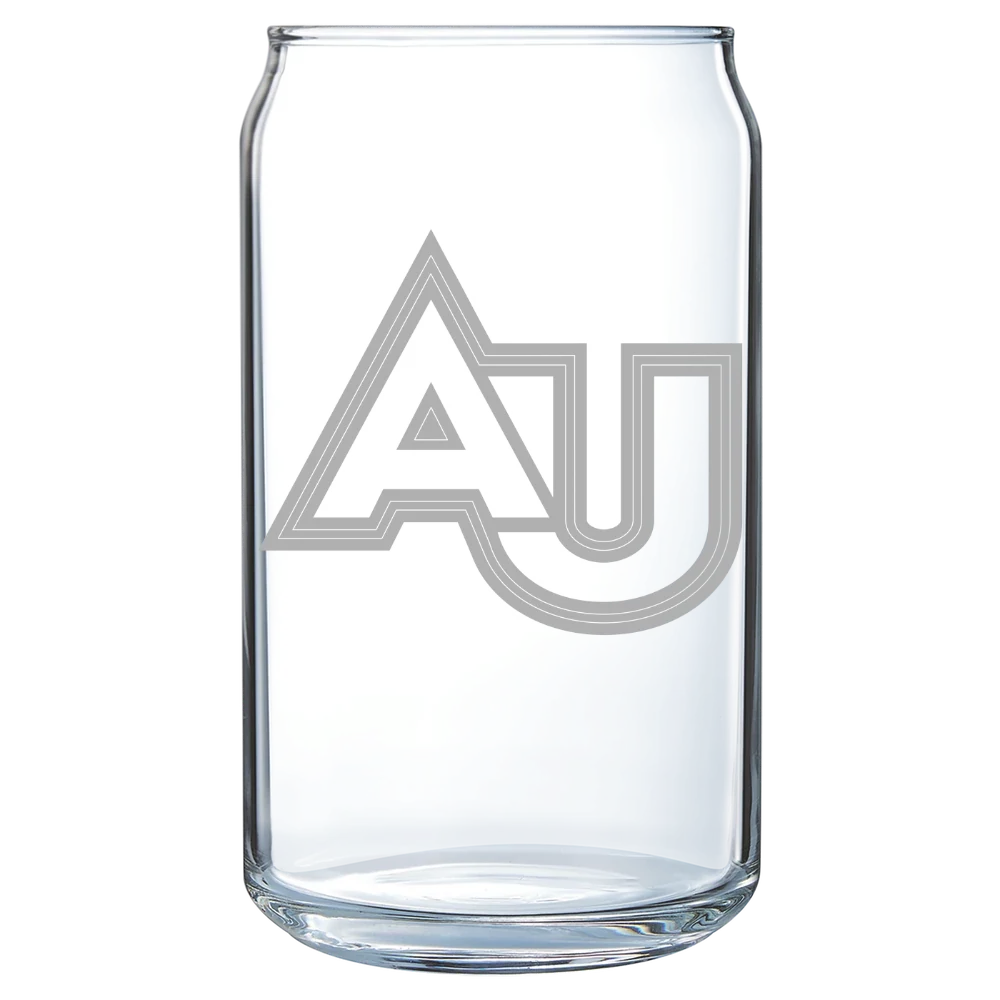 Adelphi University Polar Camel 16 oz. Can Glass
