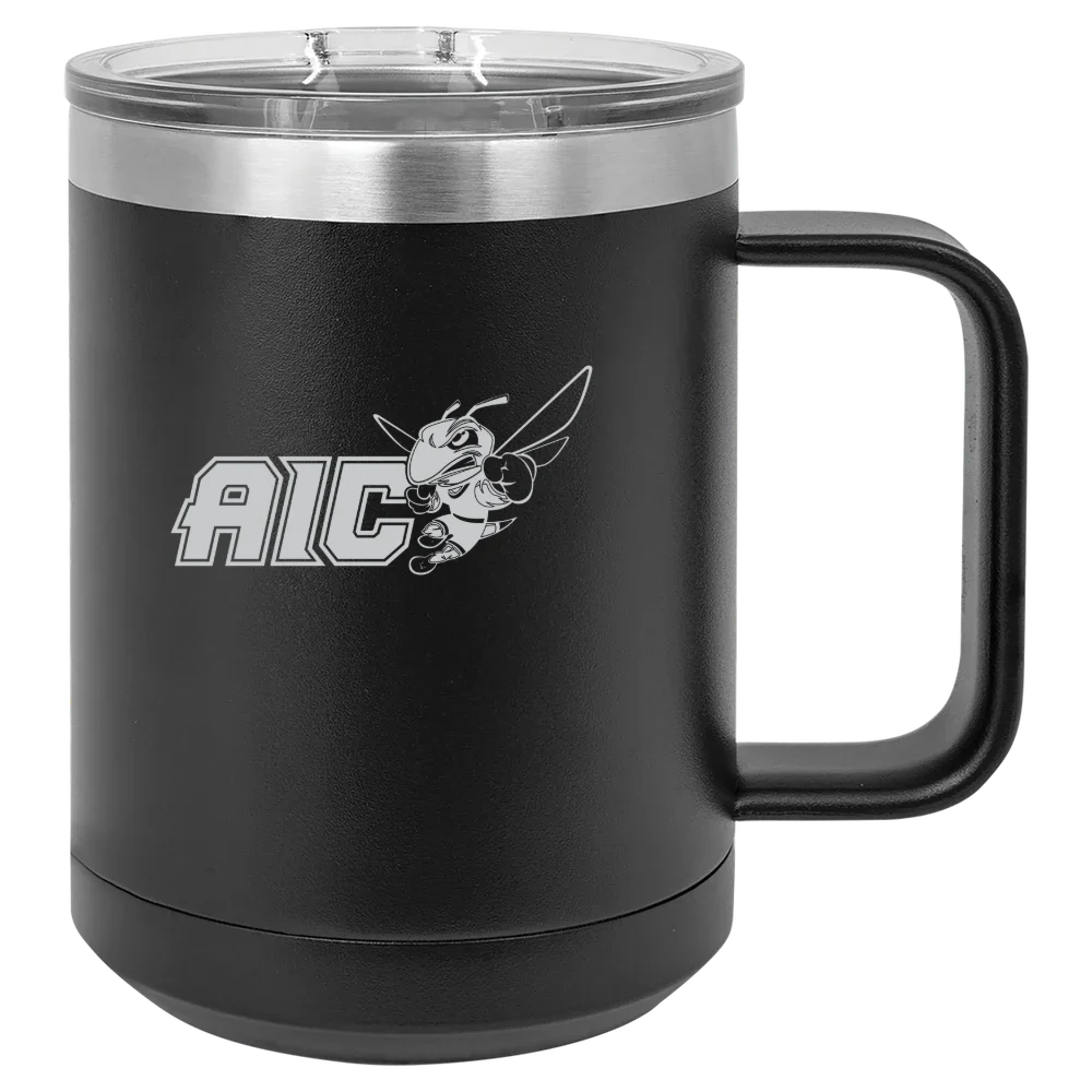 American International College Polar Camel 15 oz. Mug with Slider Lid