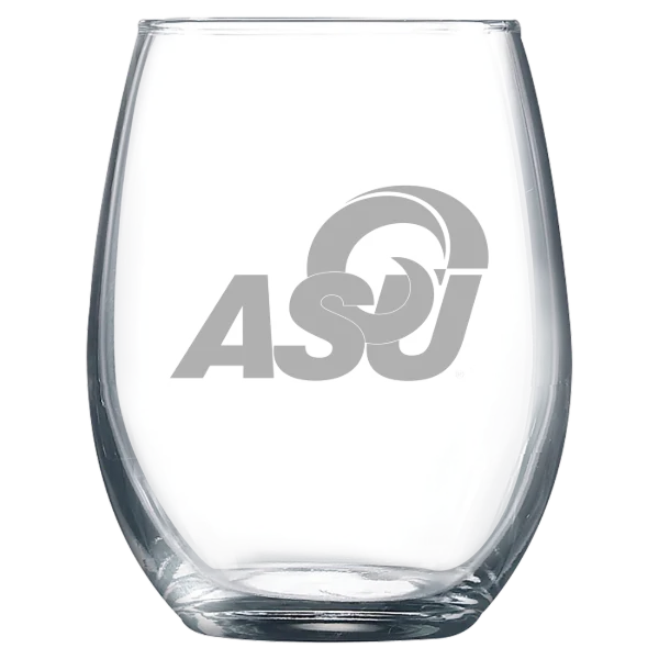 Angelo State University Polar Camel 9 oz. Stemless Wine Glass