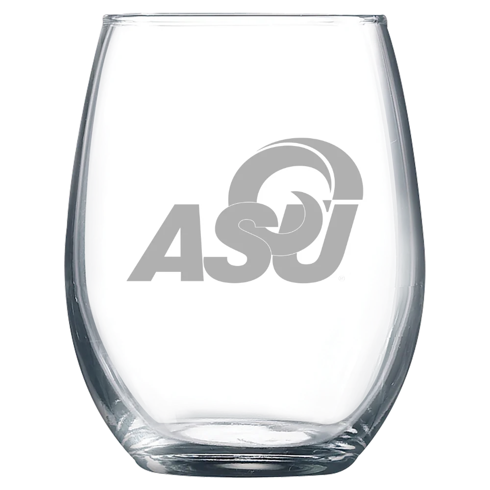 Angelo State University Polar Camel 9 oz. Stemless Wine Glass