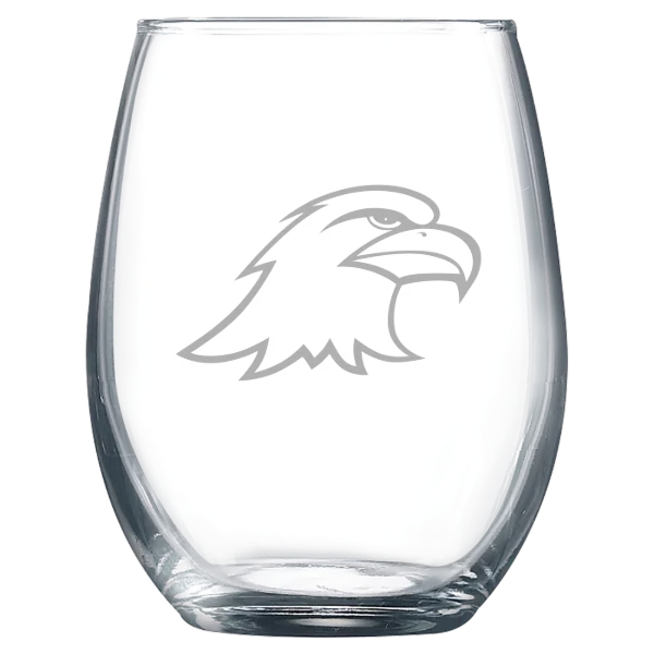 Ashland University Polar Camel 9 oz. Stemless Wine Glass