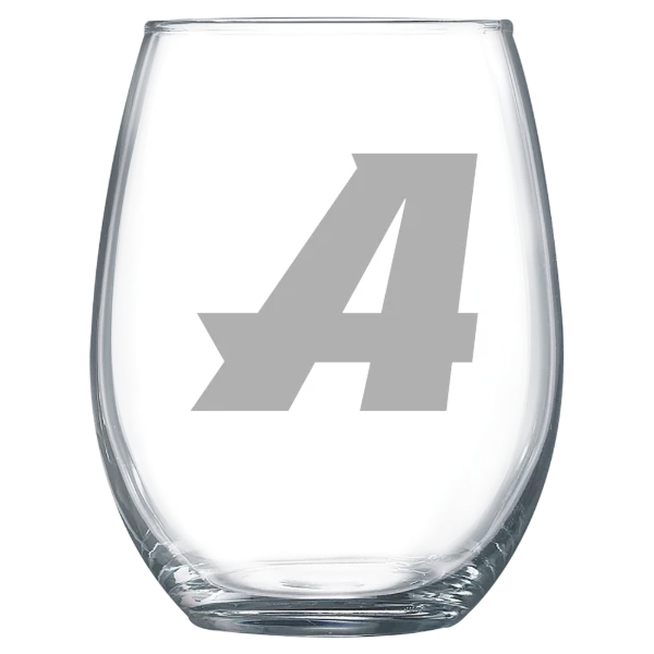 Assumption University Polar Camel 15 oz. Stemless Wine Glass