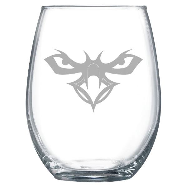 Auburn University at Montgomery Polar Camel 15 oz. Stemless Wine Glass