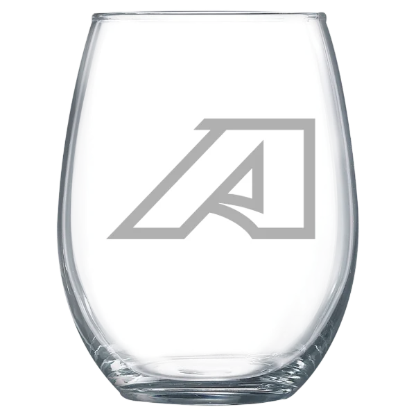 Augusta University Polar Camel 15 oz. Stemless Wine Glass