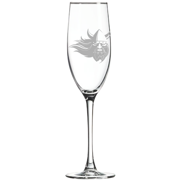 Augustana University (South Dakota) Polar Camel 8 oz. Champagne Flute