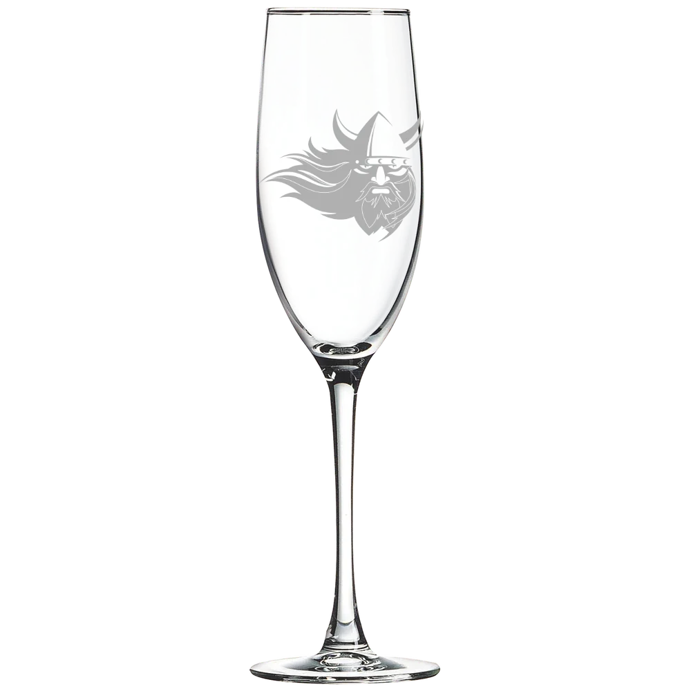 Augustana University (South Dakota) Polar Camel 8 oz. Champagne Flute
