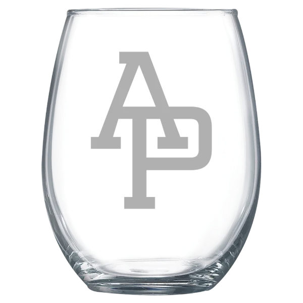 Azusa Pacific University Polar Camel 15 oz. Stemless Wine Glass