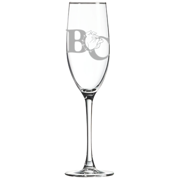 Barton College Polar Camel 8 oz. Champagne Flute