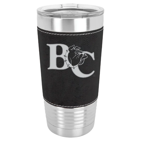 Barton College Polar Camel 20 oz. Leatherette Grip Tumbler with Standard Lid