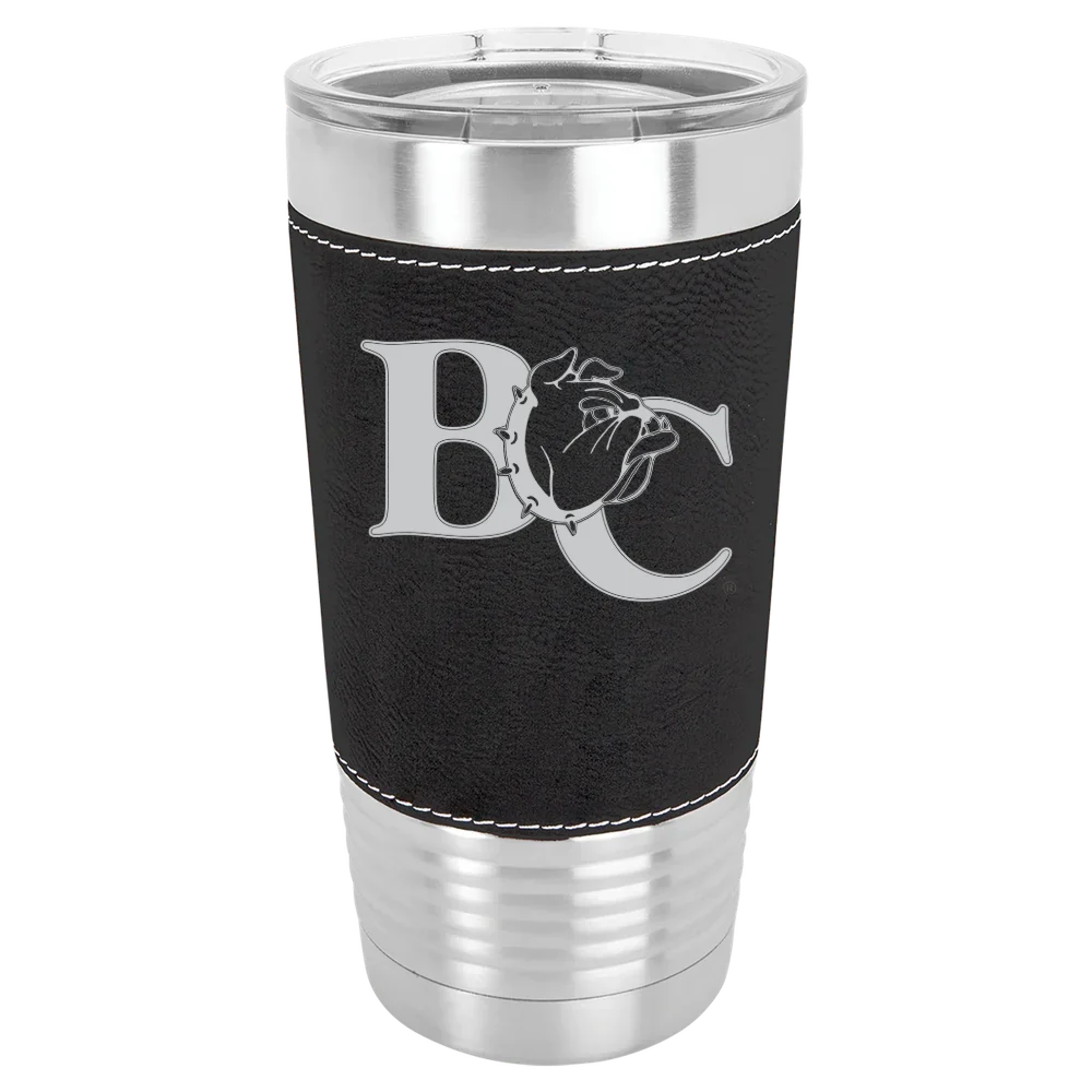 Barton College Polar Camel 20 oz. Leatherette Grip Tumbler with Standard Lid