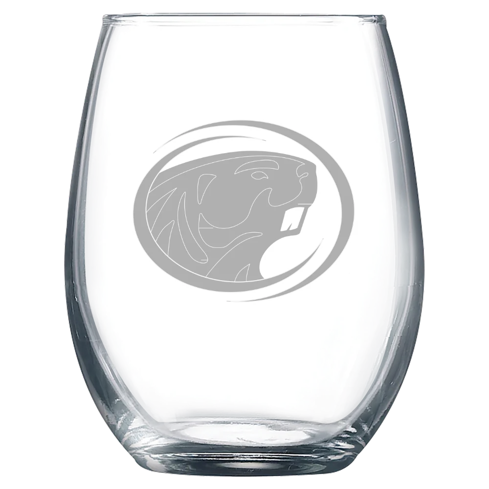 Bemidji State University Polar Camel 9 oz. Stemless Wine Glass