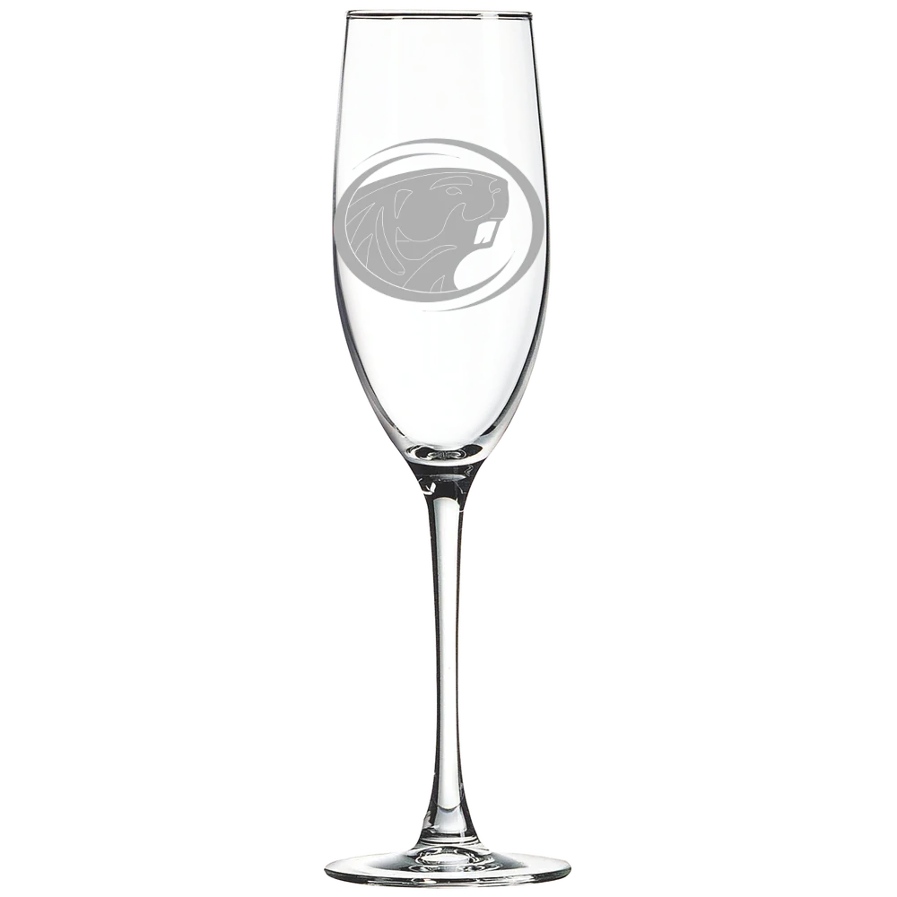 Bemidji State University Polar Camel 8 oz. Champagne Flute