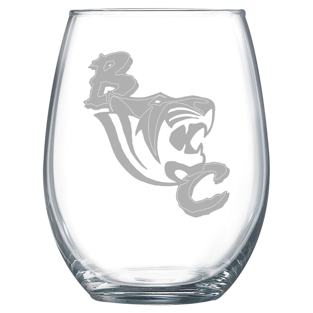 Benedict College Polar Camel 15 oz. Stemless Wine Glass