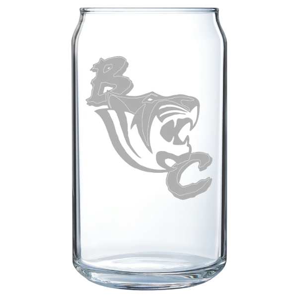 Benedict College Polar Camel 16 oz. Can Glass
