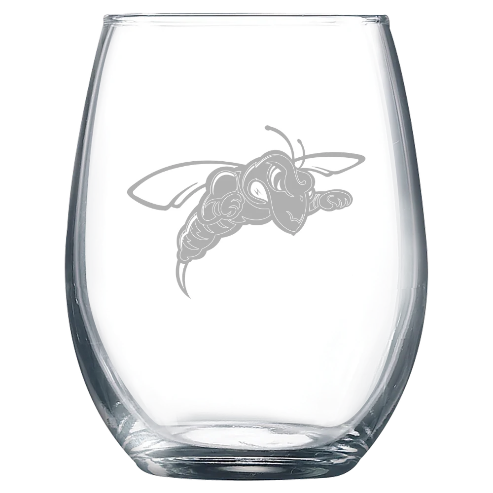 Black Hills State University Polar Camel 9 oz. Stemless Wine Glass