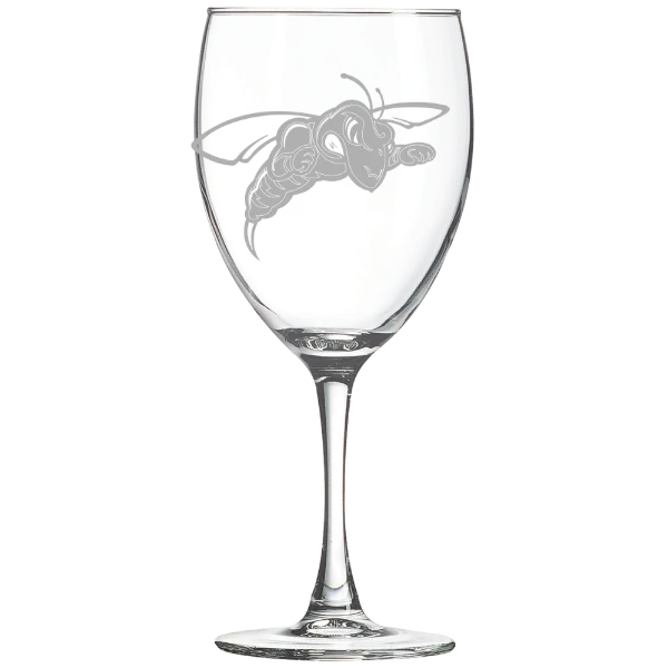Black Hills State University Polar Camel 10 1/2 oz. Wine Glass
