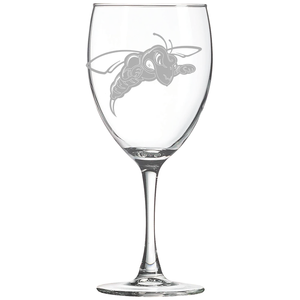 Black Hills State University Polar Camel 10 1/2 oz. Wine Glass
