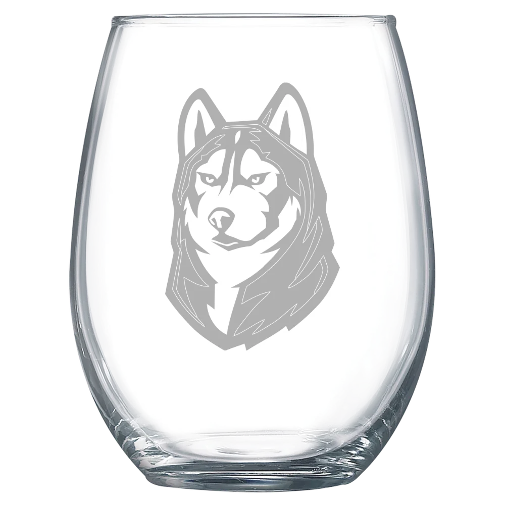 Bloomsburg University of Pennsylvania Polar Camel 15 oz. Stemless Wine Glass