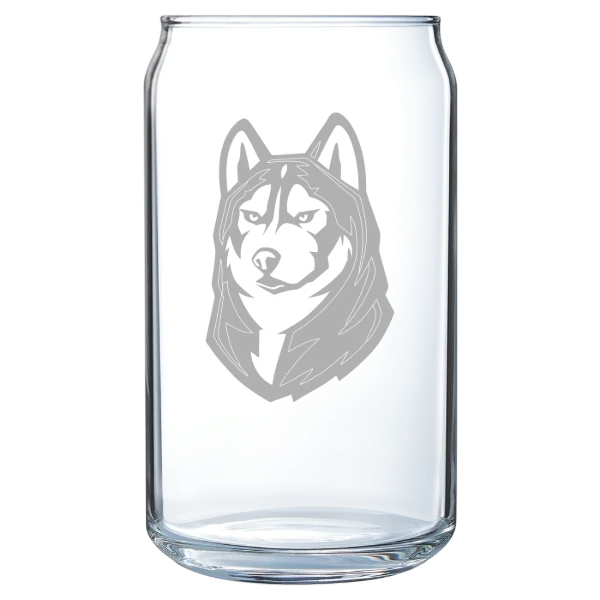 Bloomsburg University of Pennsylvania Polar Camel 16 oz. Can Glass