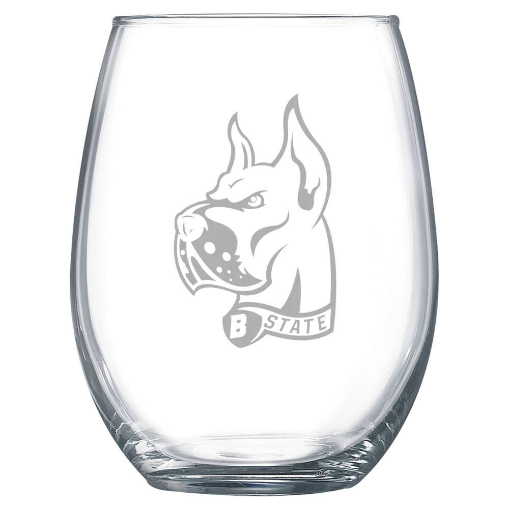 Bluefield State University Polar Camel 15 oz. Stemless Wine Glass