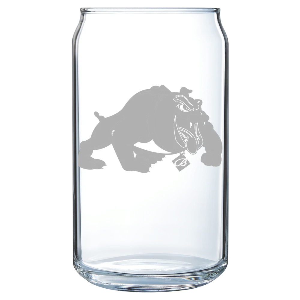 Bowie State University Polar Camel 16 oz. Can Glass