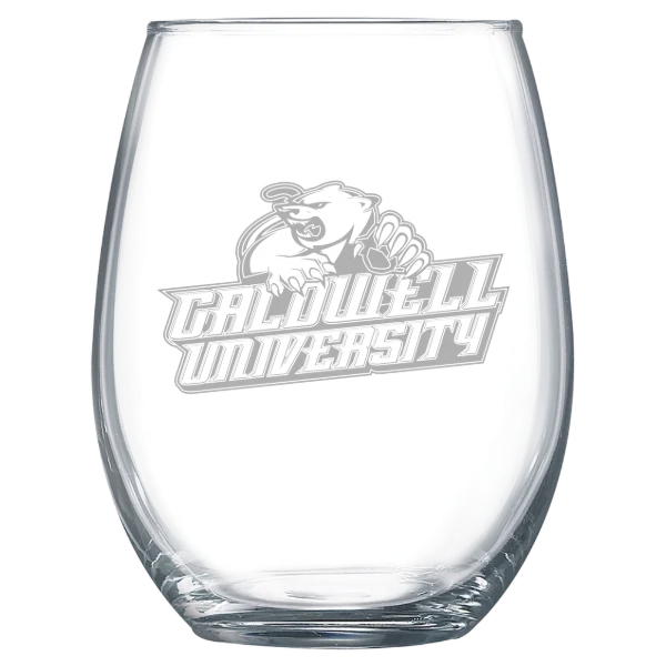 Caldwell University Polar Camel 15 oz. Stemless Wine Glass