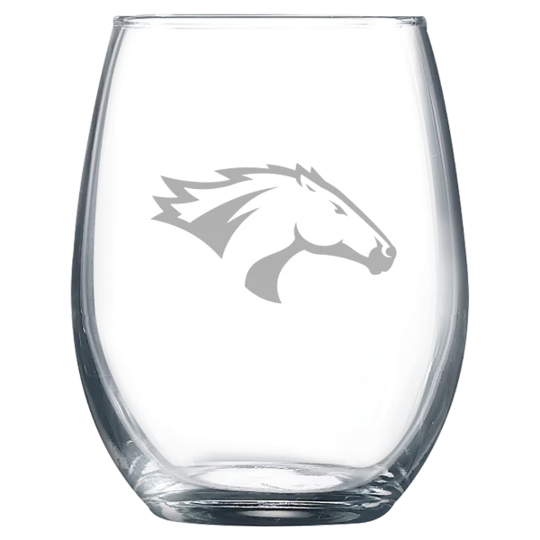California State Polytechnic University, Pomona Polar Camel 9 oz. Stemless Wine Glass