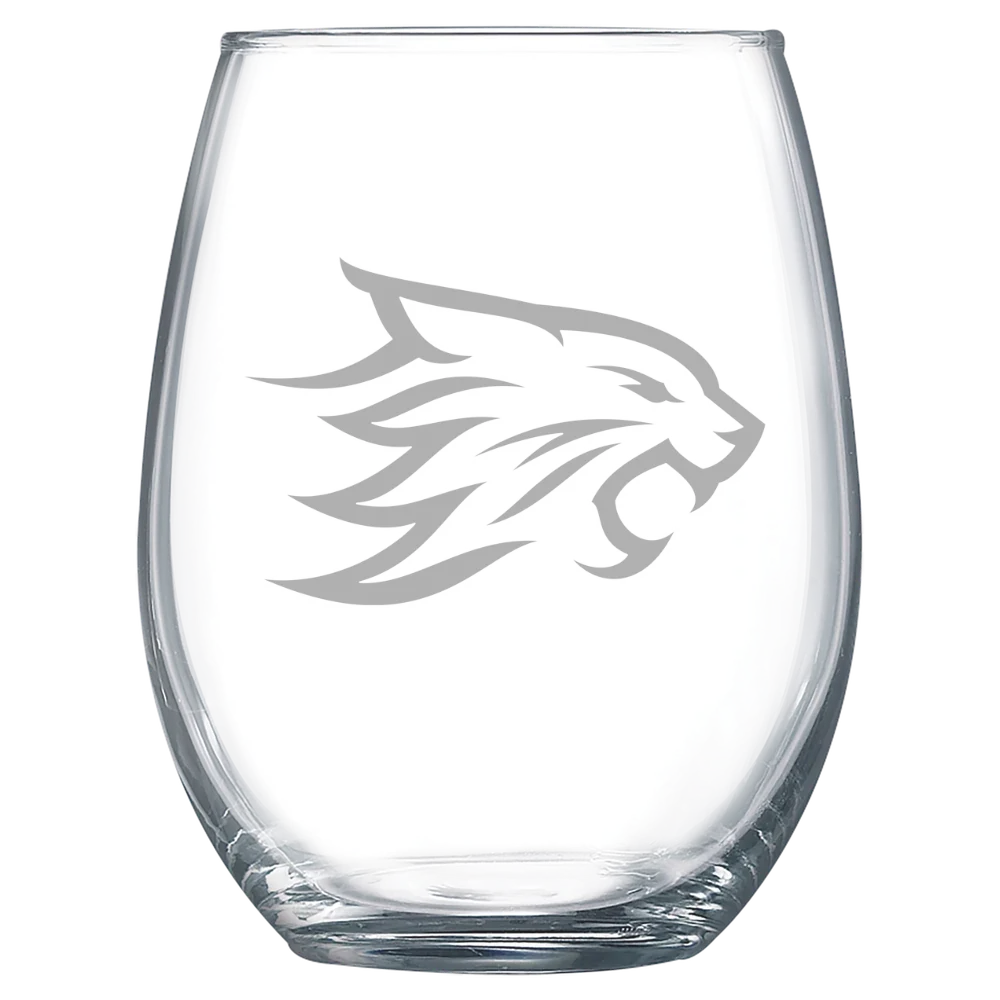 California State University, Chico Polar Camel 15 oz. Stemless Wine Glass