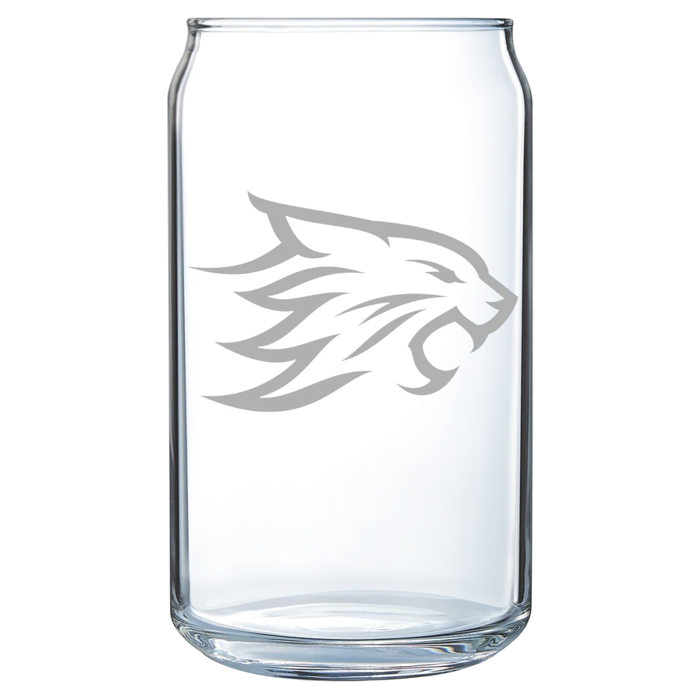 California State University, Chico Polar Camel 16 oz. Can Glass