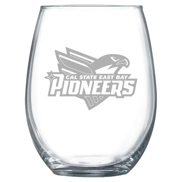 California State University, East Bay Polar Camel 15 oz. Stemless Wine Glass