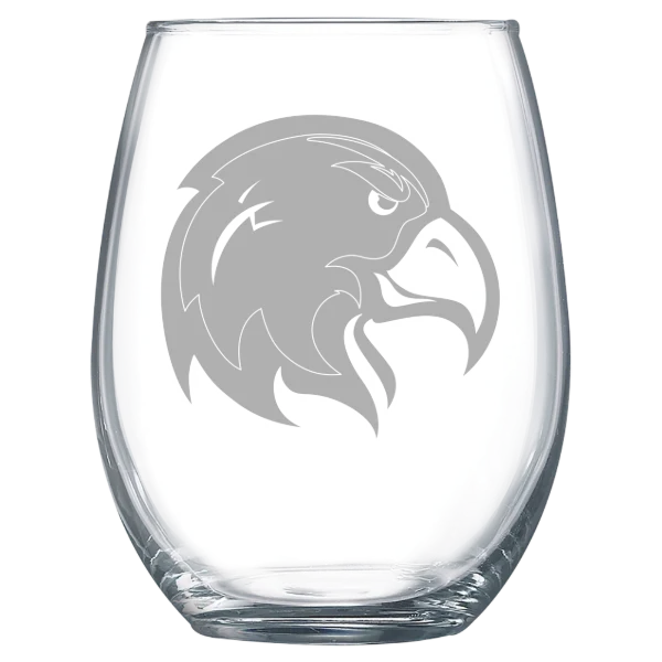 California State University, Los Angeles Polar Camel 15 oz. Stemless Wine Glass