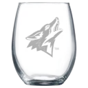 California State University, San Bernardino Polar Camel 9 oz. Stemless Wine Glass