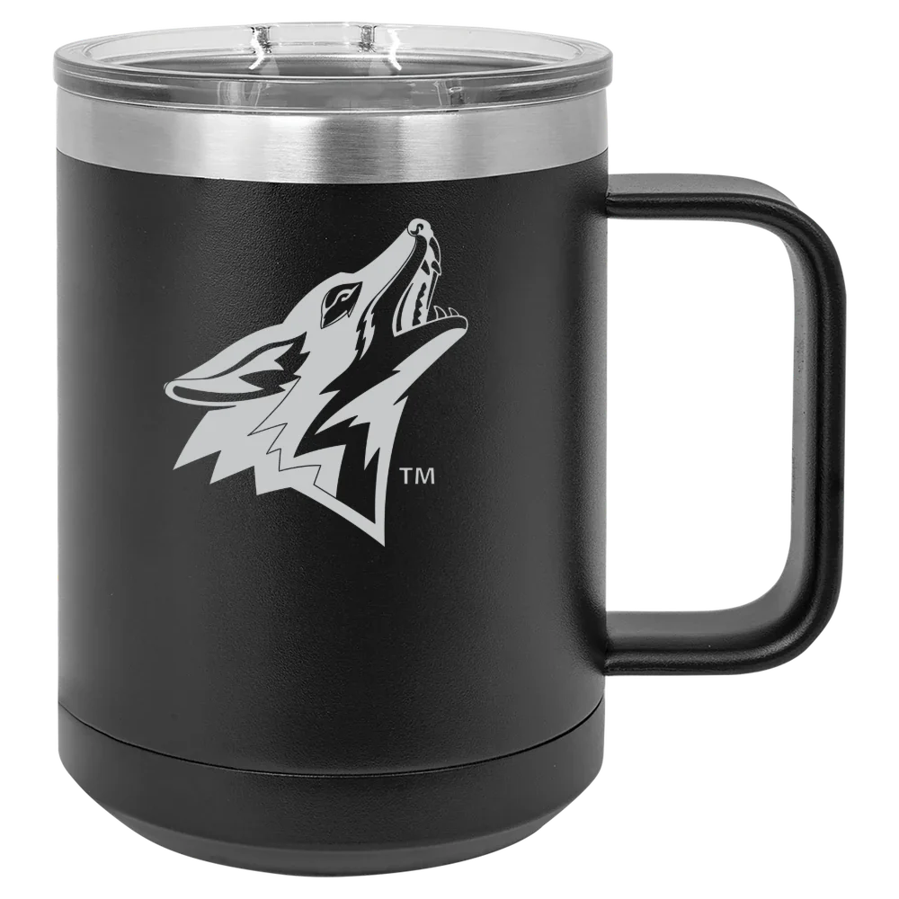 California State University, San Bernardino Polar Camel 15 oz. Mug with Slider Lid