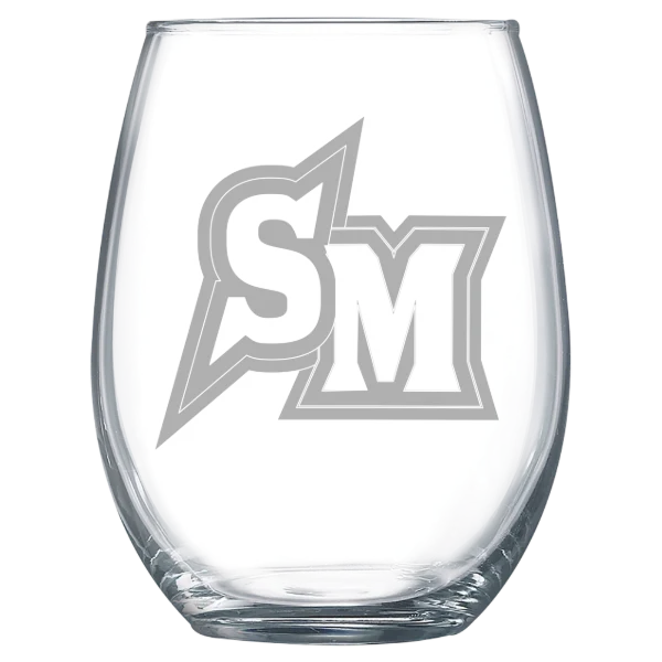 California State University, San Marcos Polar Camel 15 oz. Stemless Wine Glass