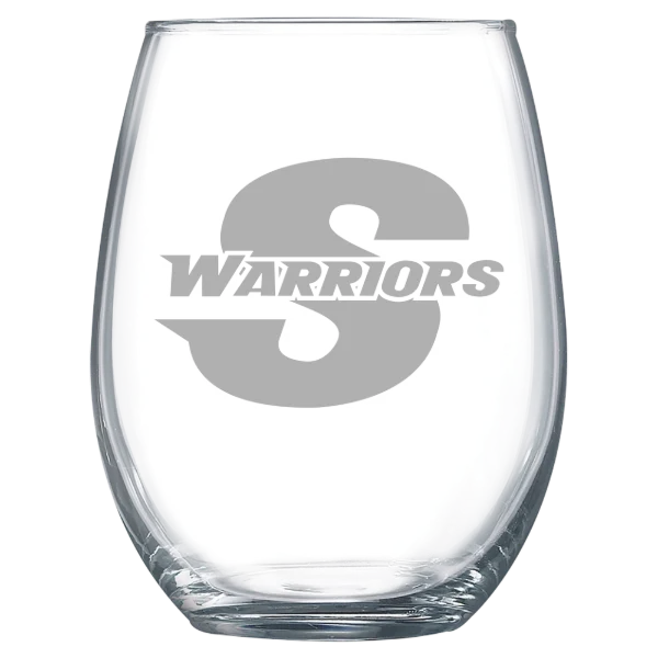 California State University, Stanislaus Polar Camel 15 oz. Stemless Wine Glass