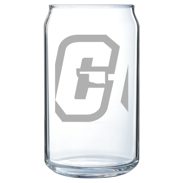 Cameron University Polar Camel 16 oz. Can Glass