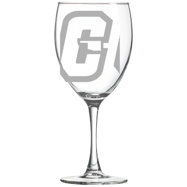 Cameron University Polar Camel 10 1/2 oz. Wine Glass