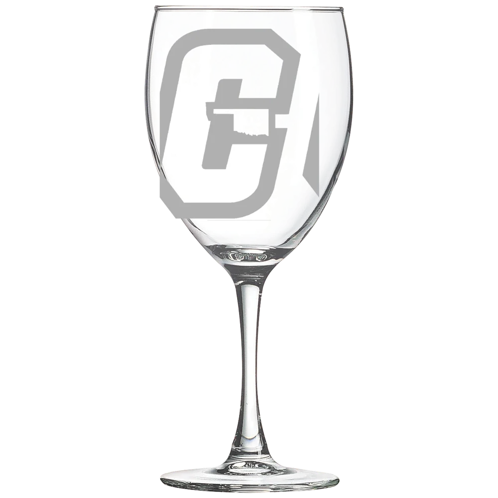 Cameron University Polar Camel 10 1/2 oz. Wine Glass