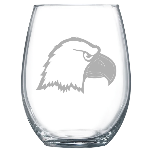 Carson-Newman University Polar Camel 15 oz. Stemless Wine Glass